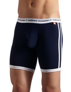 Andrew Christian Men's Almost Naked Sports Boxer, Navy, X Large at  Mens Clothing store