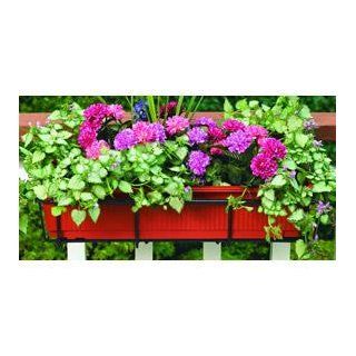 CobraCo 24 Inch to 36 Inch Black Adjustable and Expandable Flower Box Holder F2436 B : Plant Hooks : Patio, Lawn & Garden