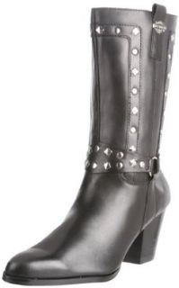 Harley Davidson Women's Strut Boot, Black, 9 M US: Shoes