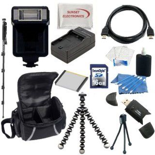 SSE Action Sport Package Features: NP 50 Extended Life Replacement Battery for Fujifilm + External Rapid AC/DC Charger + 16GB Memory Card + Reader + Carrying Case for Fujifilm X10, FinePix XP100, FinePix X P150, FinePix XP170, FinePix F50 fd, FinePix F50 S