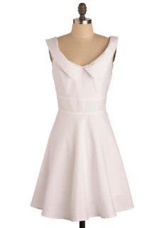 Afternoon Company Dress in White  Mod Retro Vintage Dresses