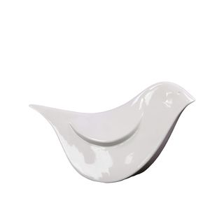 Small White Ceramic Bird