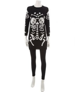 Devastee Skeleton Print Dress