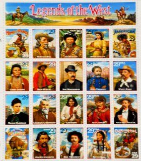 1993   USPS   Classic Collection   Legends of the West   29 cent Sheet of 20 Stamps   See Description Below   New   Mint   Out of Production   Limited Edition   Collectible: Everything Else