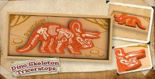 BeginAgain Dinosaur Skeleton Triceratops Jigsaw Puzzle: Toys & Games