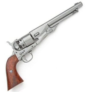 M1860 Civil War Army Revolver with Antique Grey Finish   Replica of Classic Cap and Ball Pistol Used by Both Union / USA and Confederate / CSA Forces : Airsoft Pistols : Sports & Outdoors