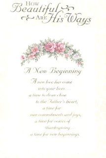 A New Beginning Wedding Card with Scripture   Suitable for Second Marriage   Wedding Card with Scripture for Second Marriages: Everything Else