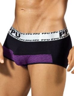 PPU Boxer Brief Black/White at  Mens Clothing store: Briefs Underwear