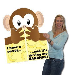 2'x3' Giant Monkey Hug Greeting Card, W/Envelope: Health & Personal Care