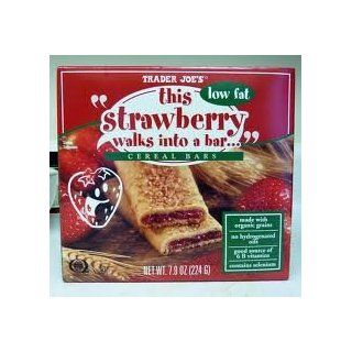 Trader Joe's This Strawberry Walks Into a Bar Cereal Bars (Low Fat) 1 Box Contains 6 Bars. : Breakfast Cereal Bars : Grocery & Gourmet Food