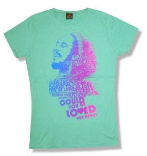 Bob Marley "Could You Be Loved" Mint Green Baby Doll T Shirt New Juniors: Clothing