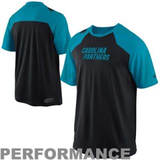 Nike Carolina Panthers Fly Slant Performance T Shirt   Black/Panther Blue