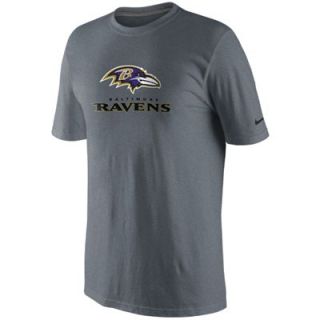 Nike Baltimore Ravens Authentic Logo T Shirt   Charcoal