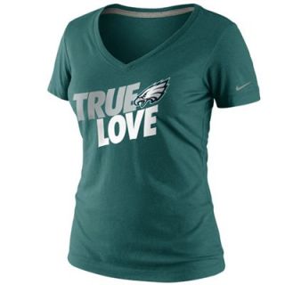 Nike Philadelphia Eagles Womens True Love T Shirt   Midnight Green