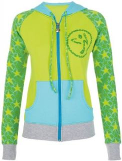 Zumba Women's Come Alive Zip Up Hoodie, Green, X Small : Athletic Hoodies : Clothing