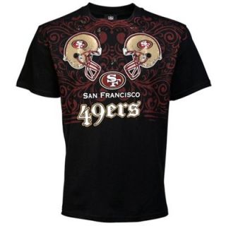 San Francisco 49ers Black Faceoff T shirt