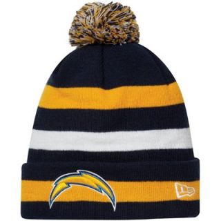 New Era San Diego Chargers Sport Cuffed Knit Hat   Navy Blue/Gold/White