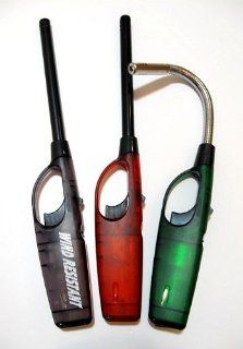 3 Duraflame Refillable Lighters, Each For A Different Purpose: 1) Wind Resistant; 2) Flexible Nozzle; 3) Multiple Purpose: Child Resistant, Company ID #1218: Kitchen & Dining