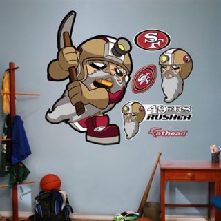 Fathead San Francisco 49ers NFL Rush Zone Wall Decal Set