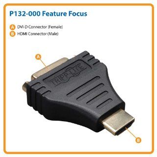 Tripp Lite P132 000 DVI to HDMI Gold Adapter   DVI F to HDMI M: Electronics