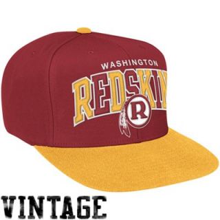 Mitchell & Ness Washington Redskins Tri Pop Snapback Adjustable Hat   Burgundy/Gold