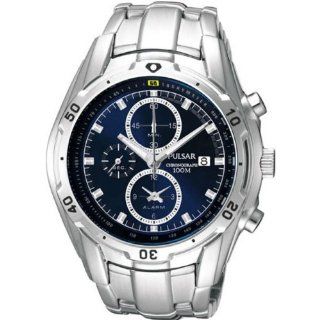 Pulsar by Seiko Chronograph Alarm Date Watch 100 meters 43mm Dial Watch: Watches