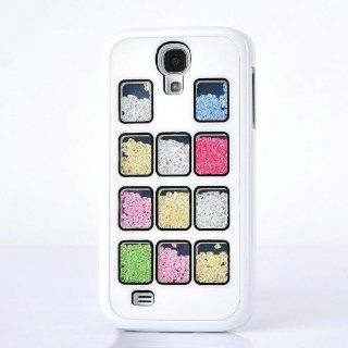 Shapotkina Luxurious Ladylike 2013 White Case 11 Different Kinds Stone Motion Diamond Bling Crystal Phone Cover Case for Samsung Galaxy S4+westlinke Logo Stylus: Cell Phones & Accessories