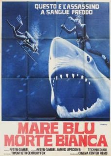 Blue Water, White Death 1971 Original Italy Due Fogli Movie Poster Peter Gimbel Tom Chapin: Tom Chapin, Phil Clarkson, Stuart Cody, Peter Lake: Entertainment Collectibles