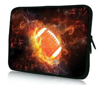 Brand NEW Fashion cool FIRE football design 15" 15.4" 15.6" inch Laptop Bag Case Notebook Sleeve Cover Pouch for Lenovo Idealpad Thinkpad /Dell Inspiron 1545 15 15r /Dell XPS 15z Alienware M15x /Apple Macbook Pro/ 15.5" Sony Vaio E Seri
