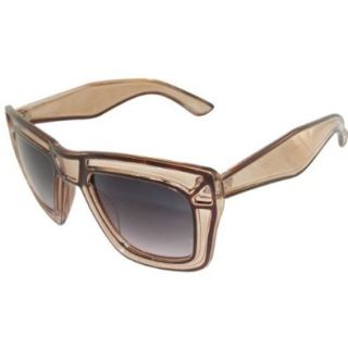 Trompe L'oeil (Illusion) Effect Sunglasses In Amber with Black Finish: Shoes