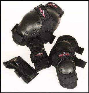 Triple Eight "8 Ball" Skate Protective Gear Set   Knee Pads, Elbow Pads & Wrist Guards (All in one set!) : Skate And Skateboarding Knee Pads : Sports & Outdoors