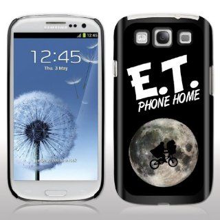 Samsung Galaxy S3 Case  E.T. The Extra Terrestrial   Movie Quote   "E.T. Phone Home"   Black Protective Hard Case: Cell Phones & Accessories