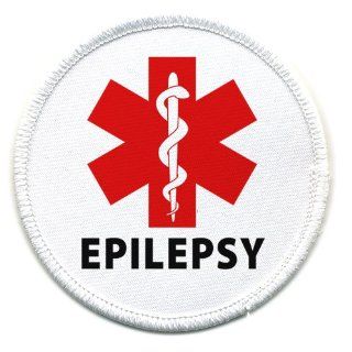 EPILEPSY Red Medical Alert Symbol 3 inch Patch: Everything Else