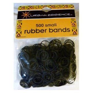 (24 packs) 500/pack Small Black Rubber Bands for Styling, Kids Hair, Braids Hair, Dreadlocks, Babies, Hair Twists, Ethnic Styles and Even Fishing, Urban Essence Brand: Beauty