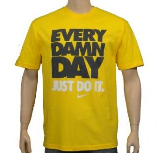 Nike Mens "Every Damn Day" T Shirt Yellow XXL  Fashion T Shirts  Sports & Outdoors