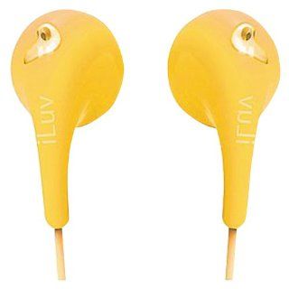ILUV IEP205YEL BUBBLE GUM II EARPHONES (YELLOW): Electronics
