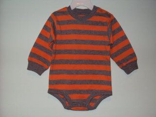 Carter's Baby Boys Long sleeve Bodysuit Orange/grey 18 Months: Infant And Toddler Bodysuits: Baby