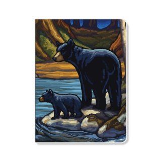 ECOeverywhere Fishing Bears Sketchbook, 160 Pages, 5.625 x 7.625 Inches (sk11731) : Storybook Sketch Pads : Office Products