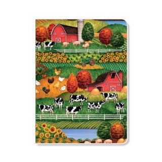 ECOeverywhere Farm Scene Journal, 160 Pages, 7.625 x 5.625 Inches, Multicolored (jr12396) : Hardcover Executive Notebooks : Office Products