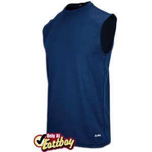 Eastbay EVAPOR Fitted Sleeveless Crew   Mens   Training   Clothing   Navy