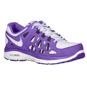 Nike Dual Fusion Run 2   Girls Grade School   Running   Shoes   Electro Purple/White/Purple Dynasty/Violet Frost