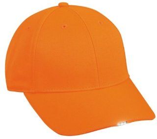 Outdoor Cap Company Hi Beam Solid Cap W/4 White Led Blaze Orange: Sports & Outdoors
