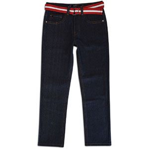 Southpole Raw Denim Jean w/ Belt   Mens   Casual   Clothing   Raw Indigo/Red