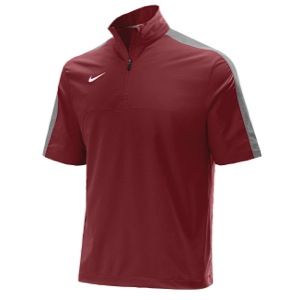 Nike S/S Hot Jacket   Mens   Baseball   Clothing   Cardinal/Flint Grey