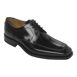 Loake Wide fit black apron lace up shoes