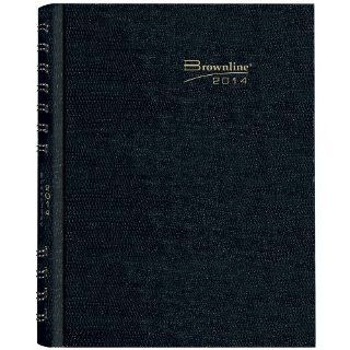 Brownline CoilPro Monthly Planner, 14 Months (December 2013   January 2015), Black, 8.875 x 7.125 Inches, Hard Cover with Twin Wire Binding (CB1200C.BLK 14) : Appointment Books And Planners : Office Products