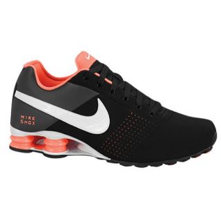 Nike Shox Deliver   Mens   Running   Shoes   Black/White/Total Crimson