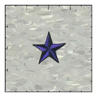 1.5 Inch Nautical Tattoo 3D Star Embroidered Iron On Applique Patch FD   Purple: