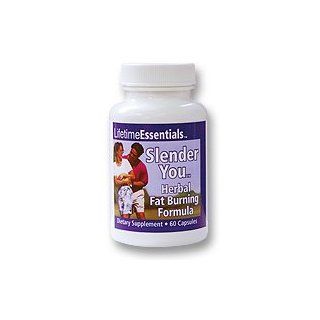 Lifetime Essentials Slender You Herbal Fat Burning Formula 60 Caps It's Time to Lose Those Extra Pounds Now! Unique Exclusive Formula Supports Healthy Weight Loss and Increases Lean Muscle. Gets Rid of Cellulite in Difficult Areas Such As Legs, Arms, M