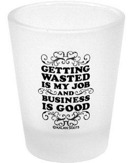 Getting wasted is my job shot glass (Pack Of 6): Health & Personal Care